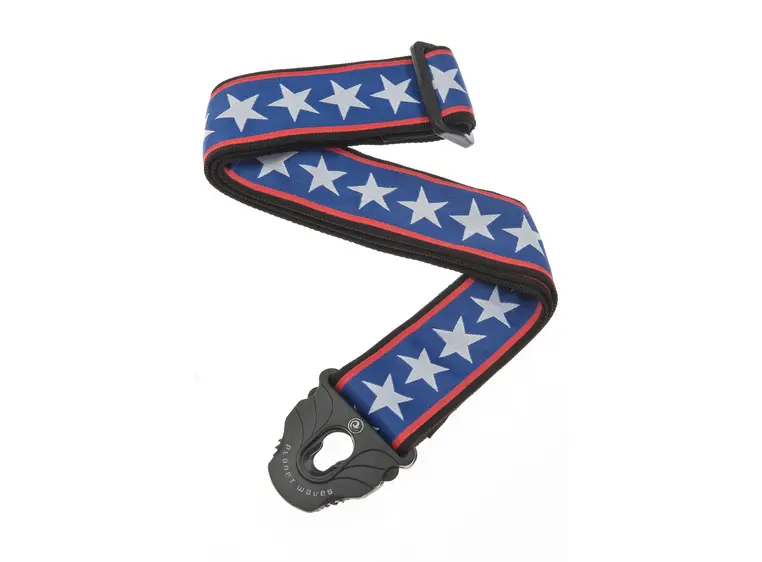 Planet Waves 50PLA10 50mm Planet Lock Strap' (Stars/Stripes) 